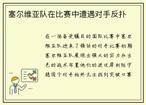 塞尔维亚队在比赛中遭遇对手反扑